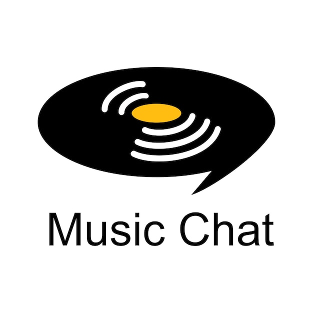 music chat logo design