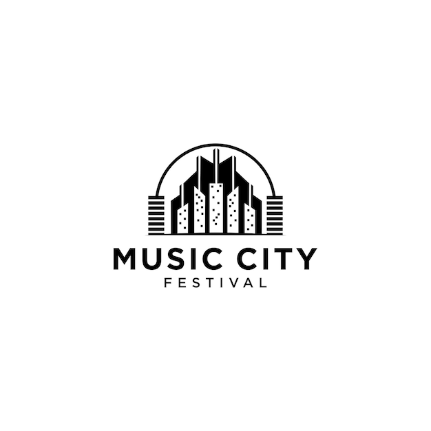 Дизайн логотипа музыкального городского фестиваля