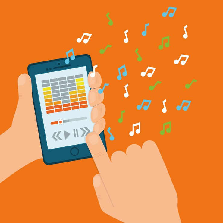 Vector music concept 