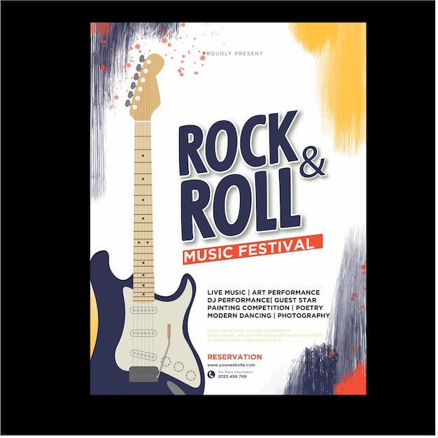 Music concert flyer template