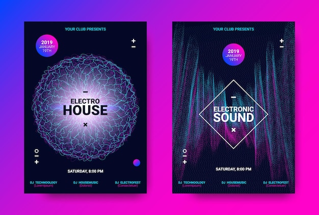 Music covers set electronic sound festival