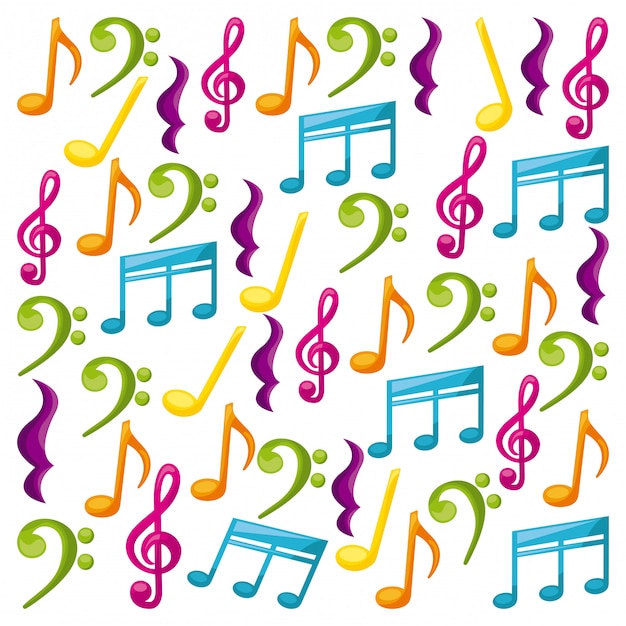 music design over white background vector illustration