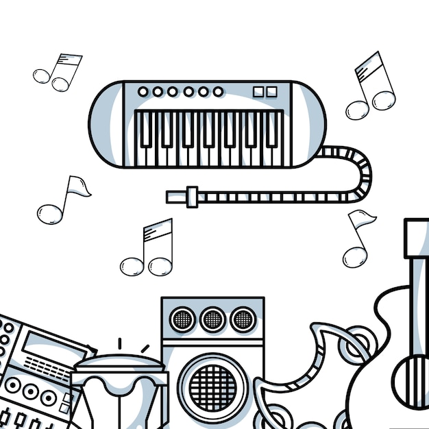 Music elements to play harmony rhythm