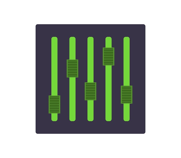 Vector music equalizer