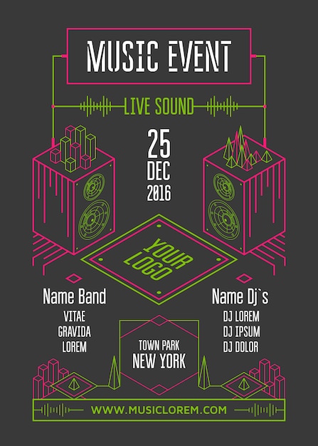 Music event poster