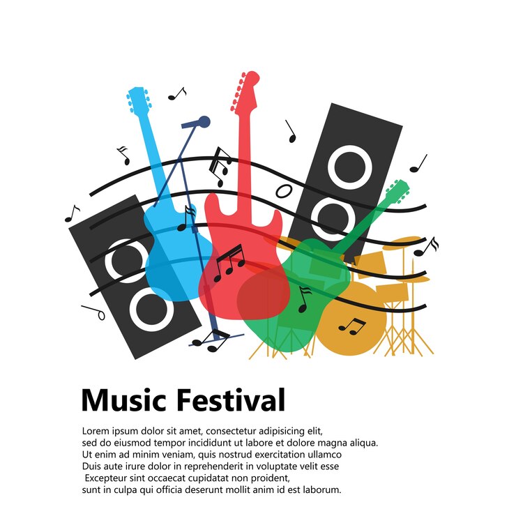 music festival concept for background