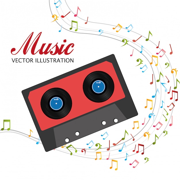 Vector music festival design.