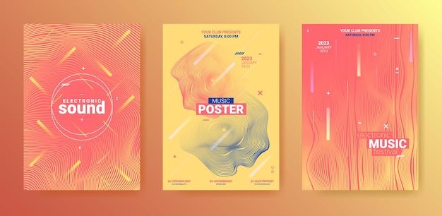 Volantini elettronici per la raccolta di poster per festival musicali