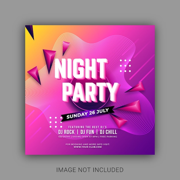Music Festival Social Media post design