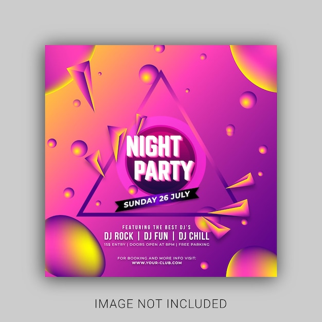 Music Festival Social Media post design