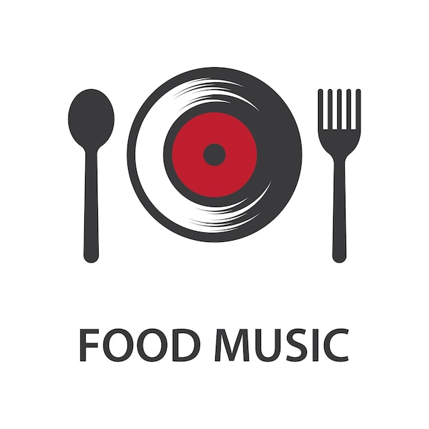 Music food illustration