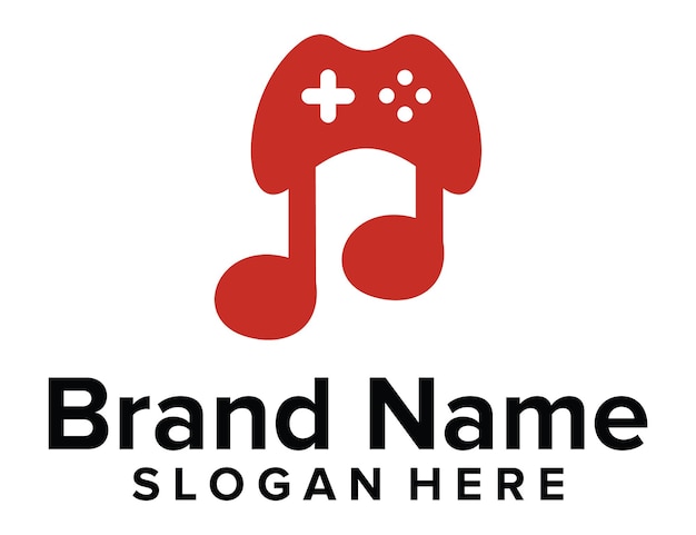 Music Game Logo Vector Template