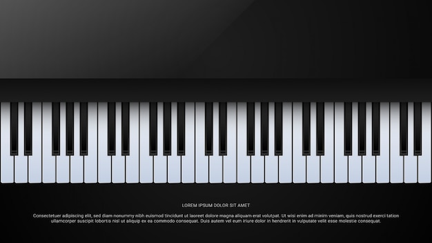 Music grand piano poster background