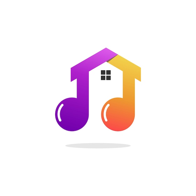 Дизайн логотипа музыкального дома