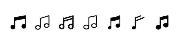 Vector music icon set