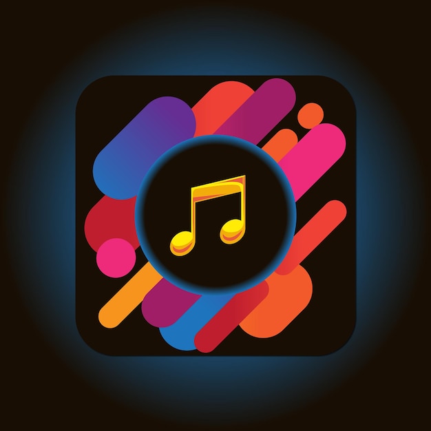 Vector music icon vector