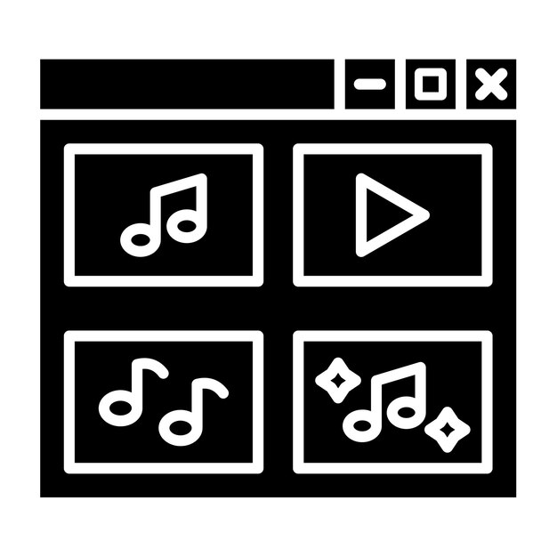 Vector music icon