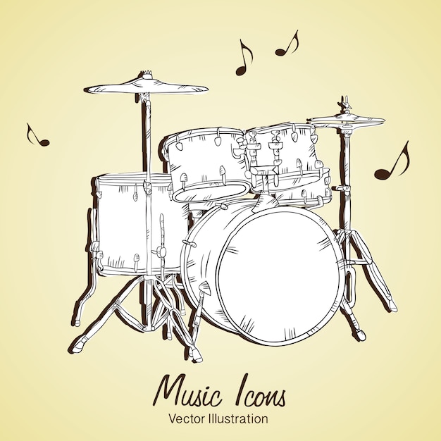 Vector music icons