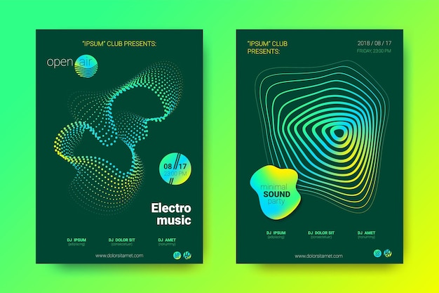 Music invitation design for electronic sound event