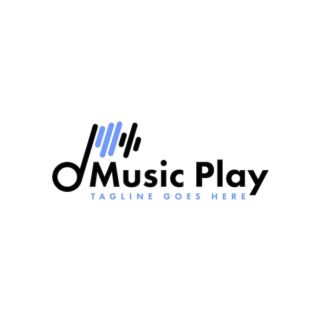 Music Logo Design Concept Vector
