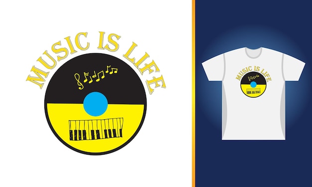 music lover t shirt design