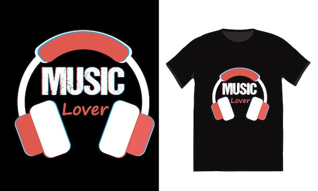 Music Lover TShirt Design