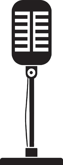 Vector music microphone vector logo icon