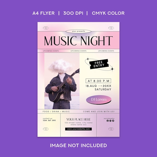 Music night flyer