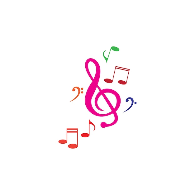 Music note icon vector illustration design