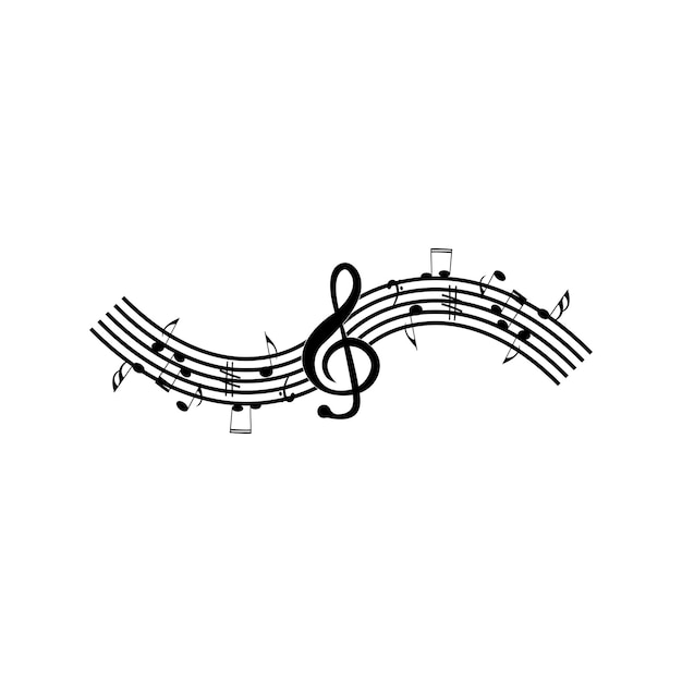 Music note icon vector illustration design