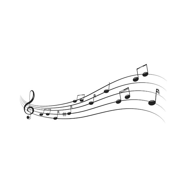 Vector music note icon vector