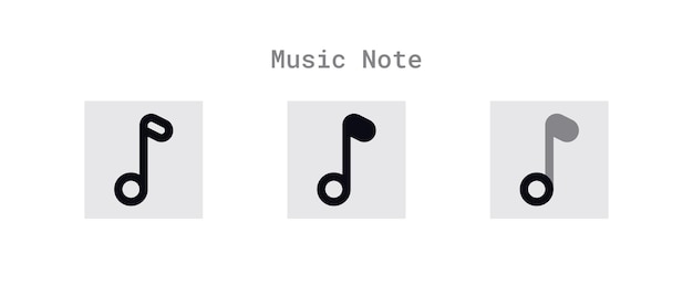 Music Note Icons Sheet