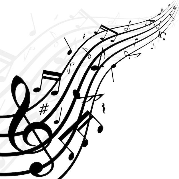 音楽ノートの背景