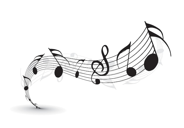 Music notes for design use, vector illustration