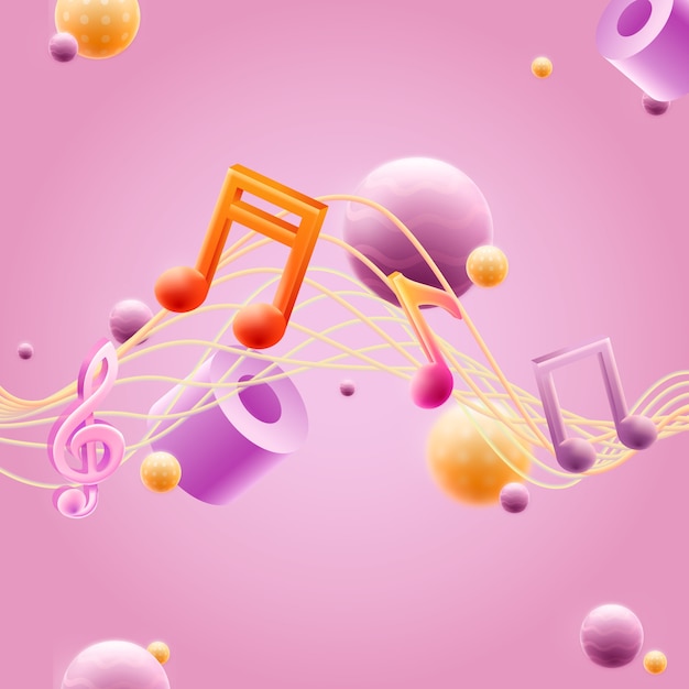 Music notes illustration