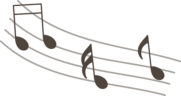 Vector music notes pattern