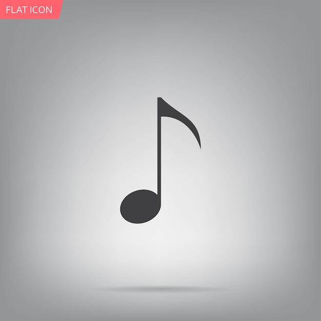 Music notes vector illustration on a gray background Eps 10