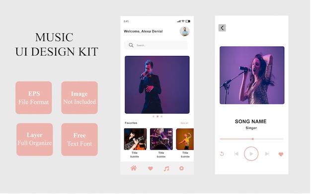 Vector music player app