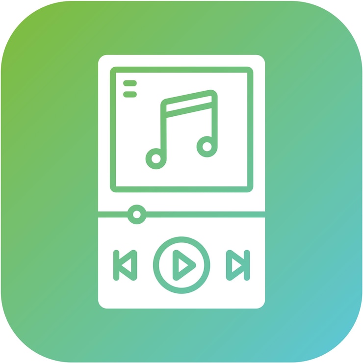 Vector 음악 플레이어 아이콘 스타일