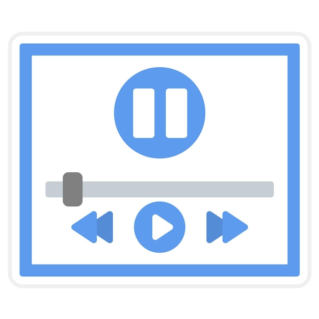 Vettore immagine vettoriale dell'icona del lettore musicale può essere utilizzata per la tecnologia