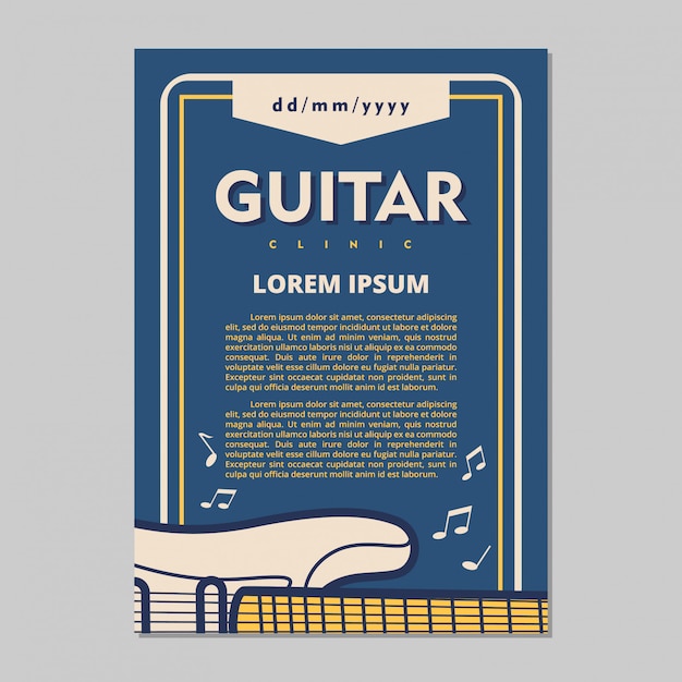 Music poster template