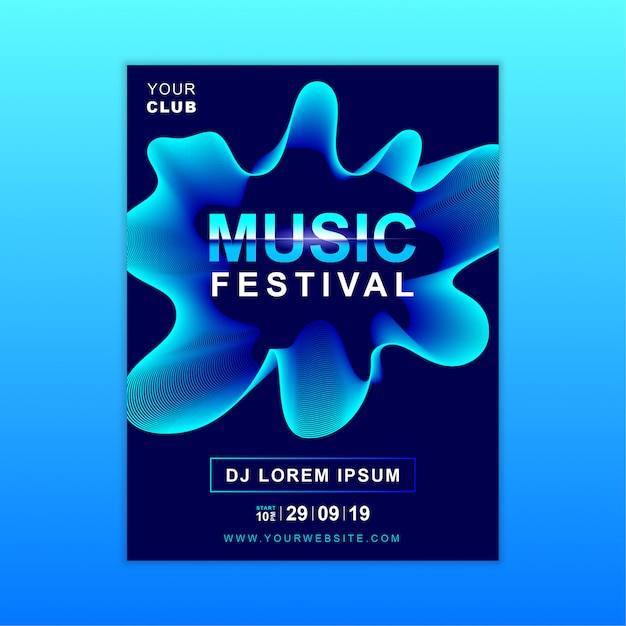 Music poster template