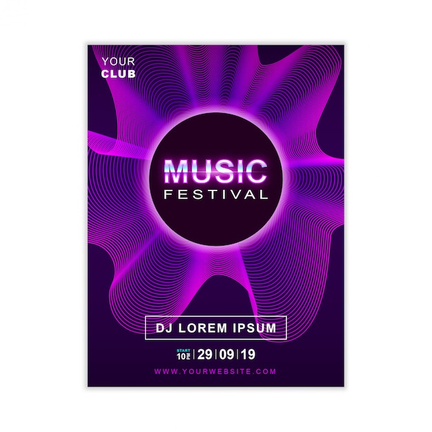 Music poster template