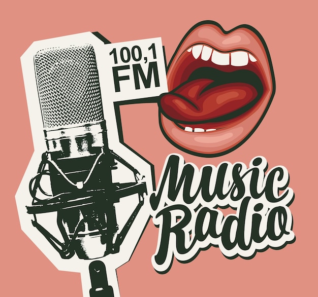 music radio poster