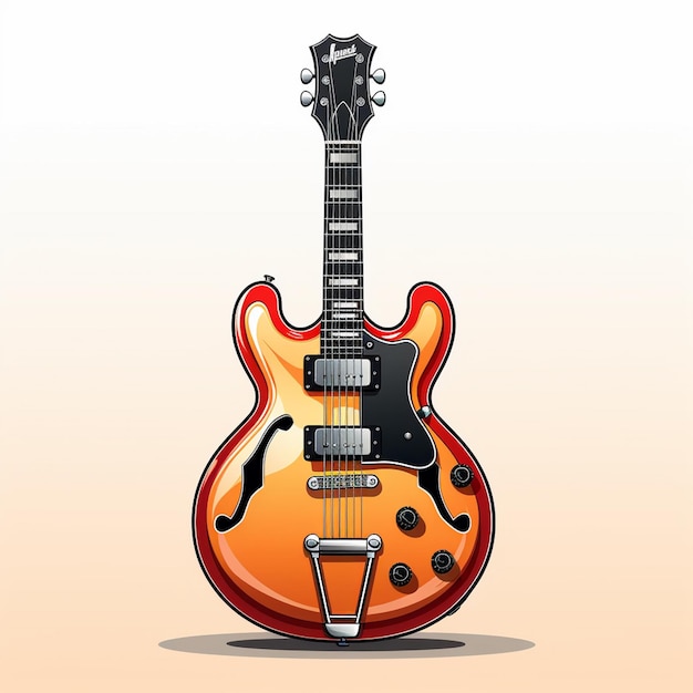 music rock electric musical vector guitar instrument illustration acoustic design sound s