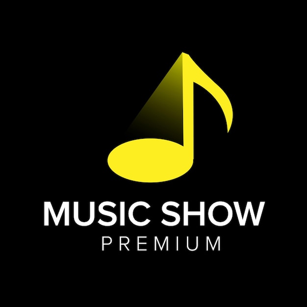 Modello di vettore icona logo spettacolo musicale