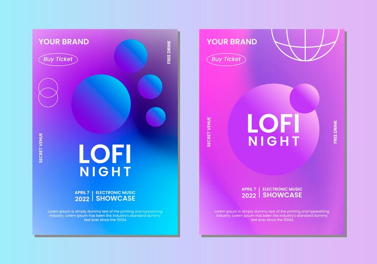 Music Showcase Gradient Poster
