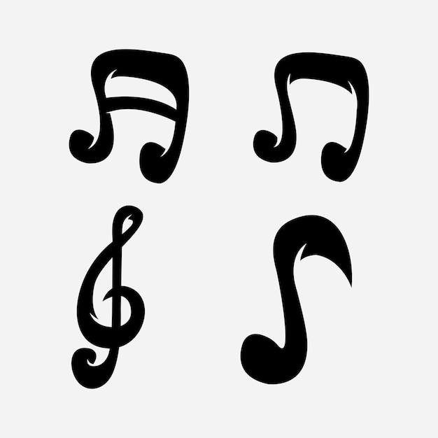 Music silhouette design