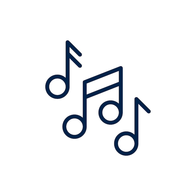 Music sing vector logo template