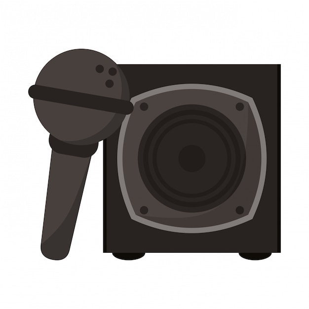 Music speaker and microphone